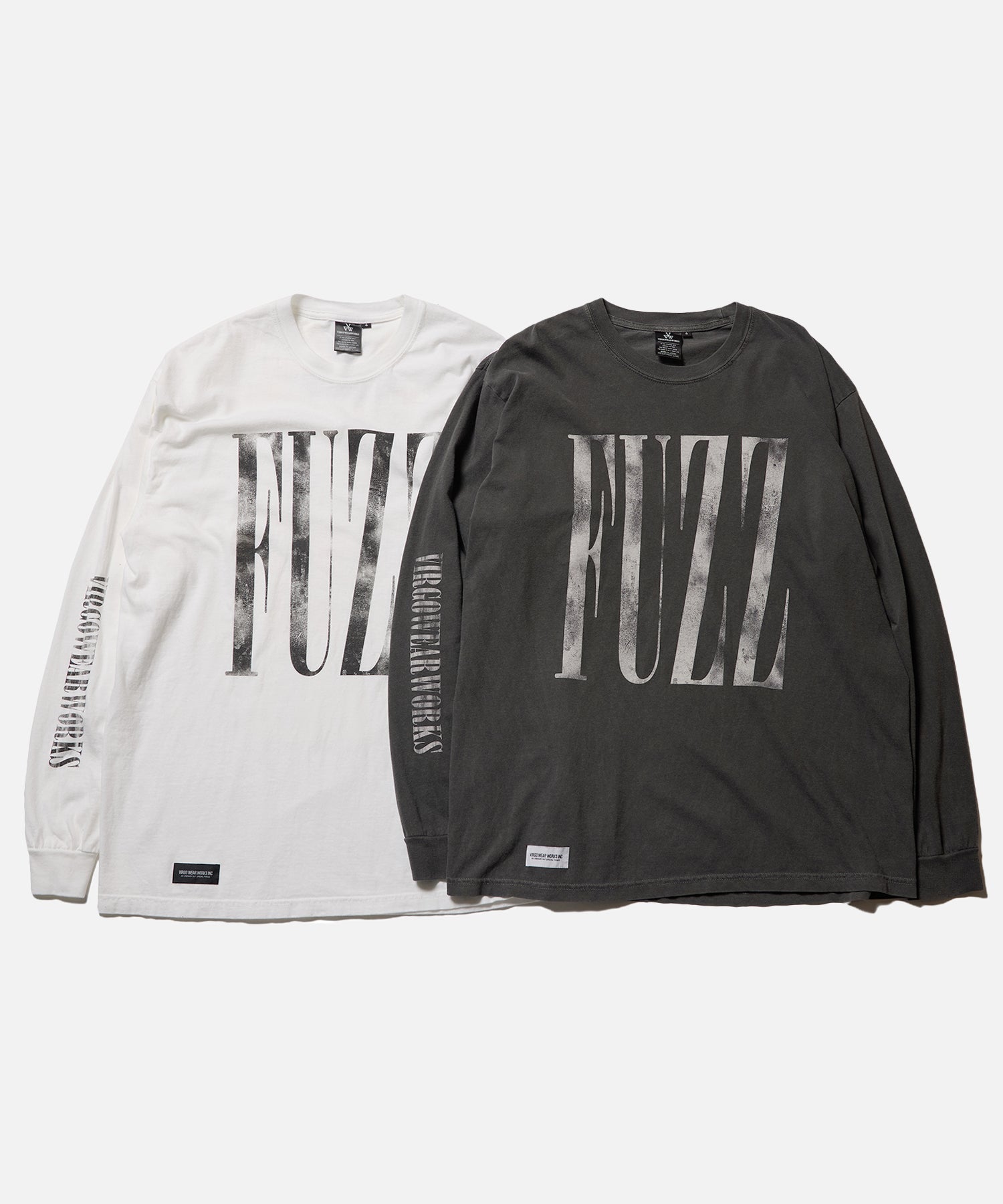 FUZZ 褪色長袖 T 恤