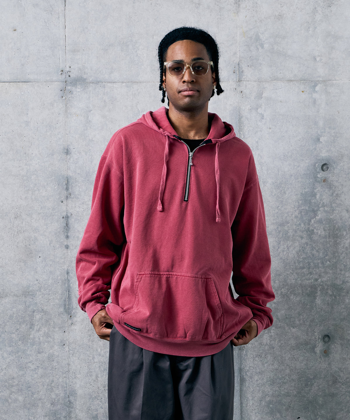 AFTERFADE HALF ZIP HOODIE