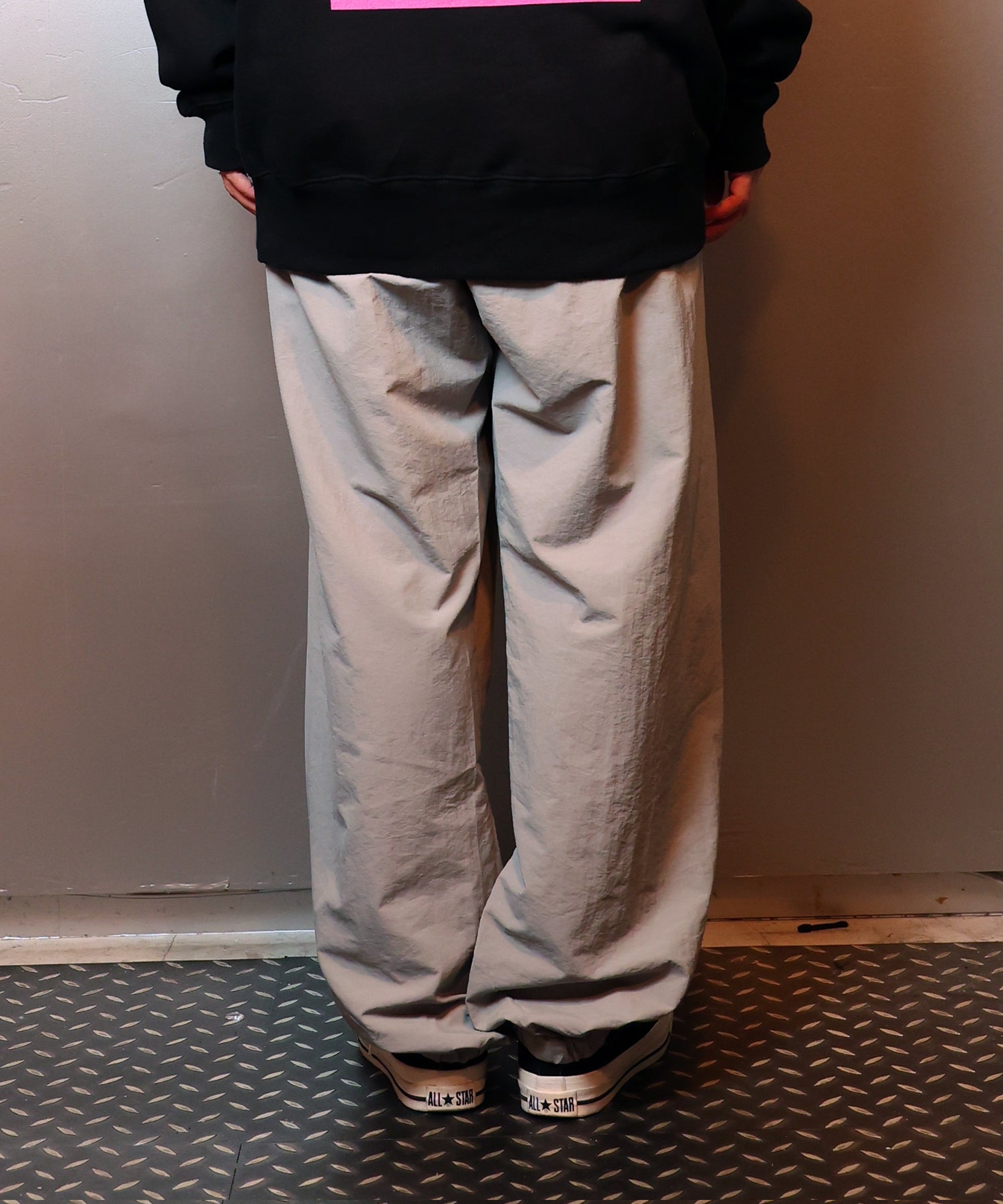 Warp logo nylon pants