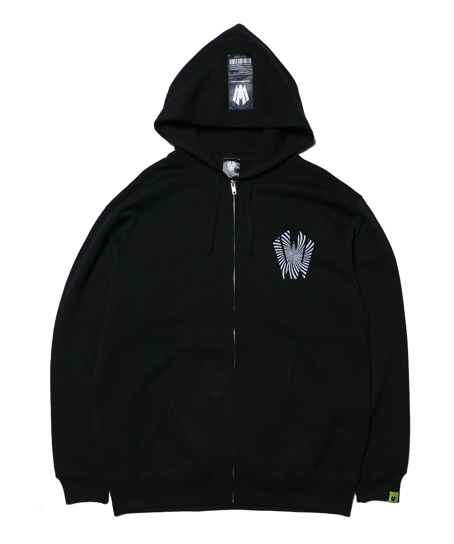 Warp logo zip hoodie