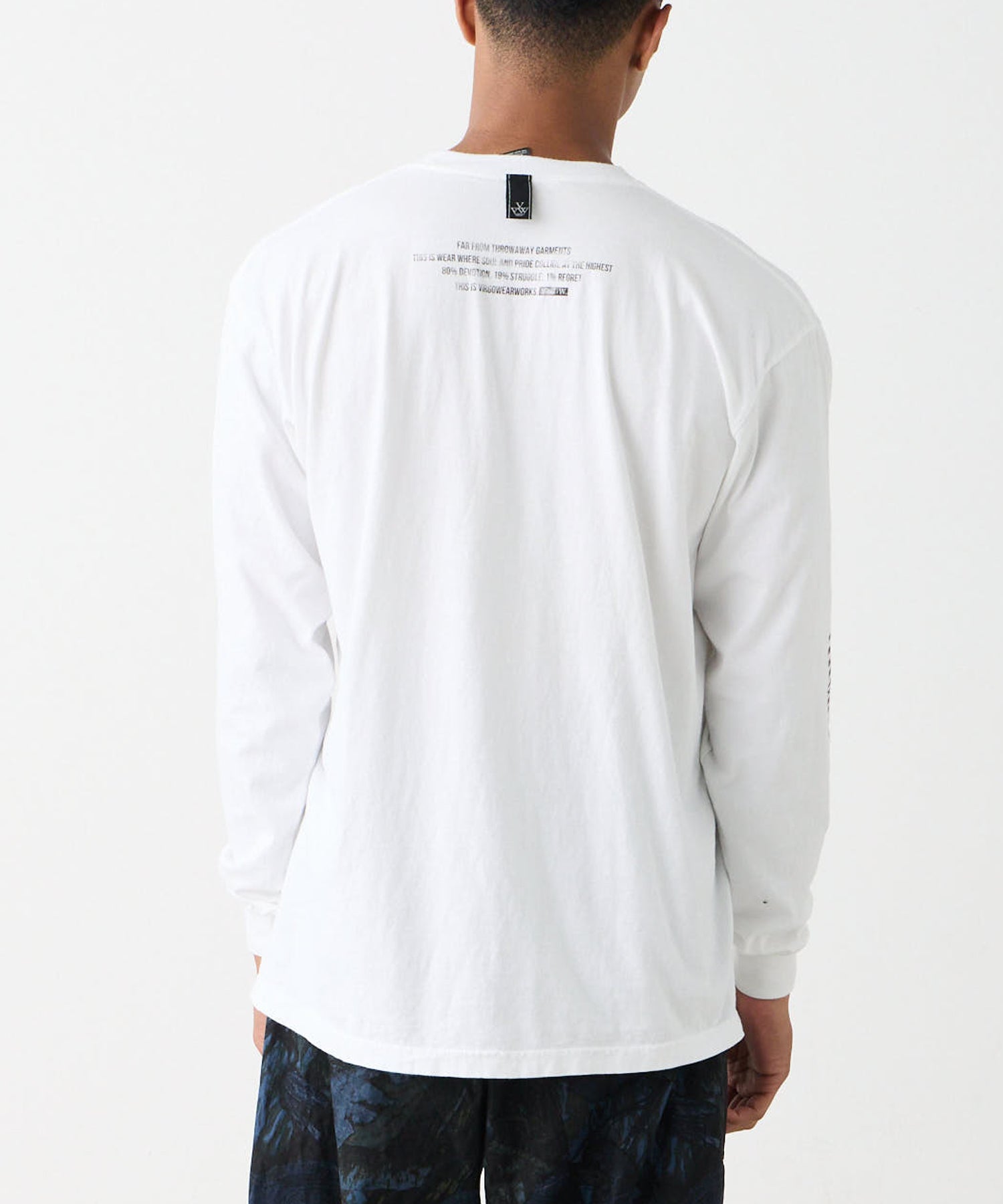 FUZZ 褪色長袖 T 恤