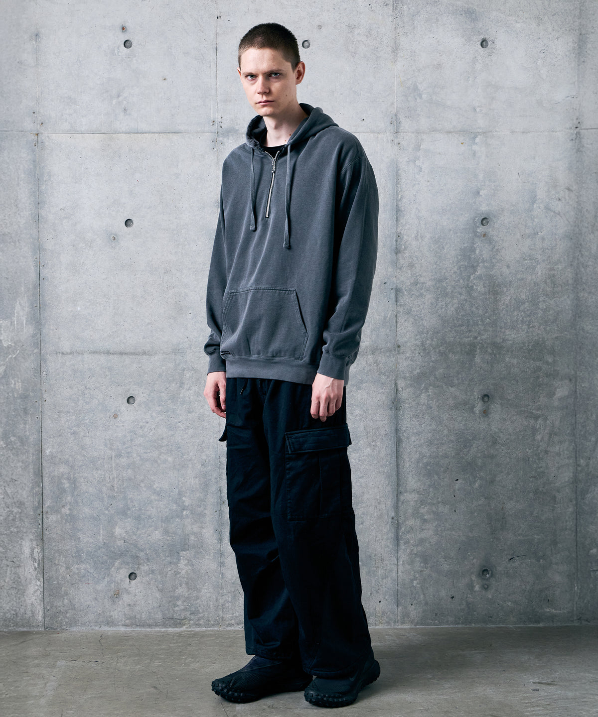AFTERFADE HALF ZIP HOODIE