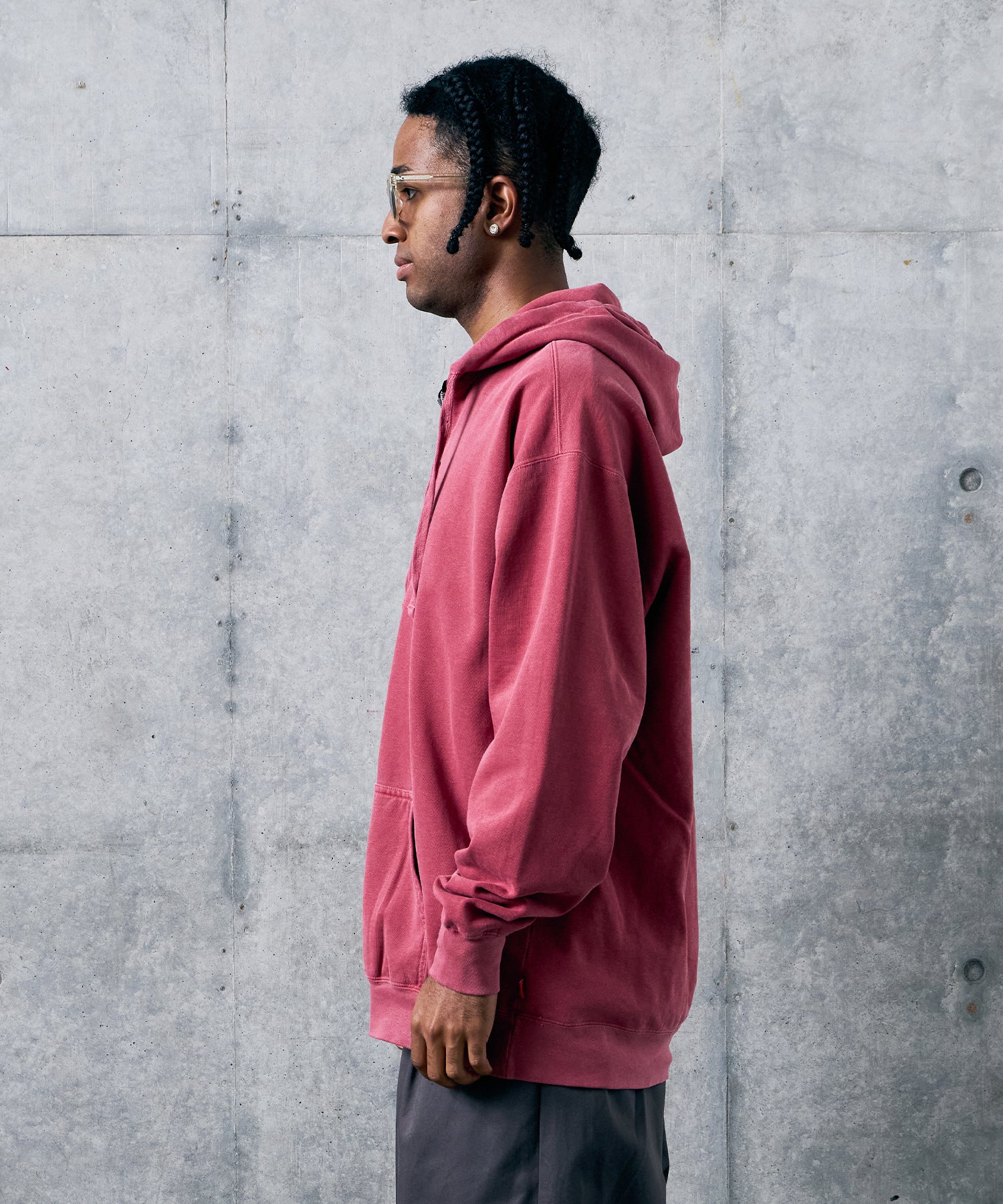 AFTERFADE HALF ZIP HOODIE