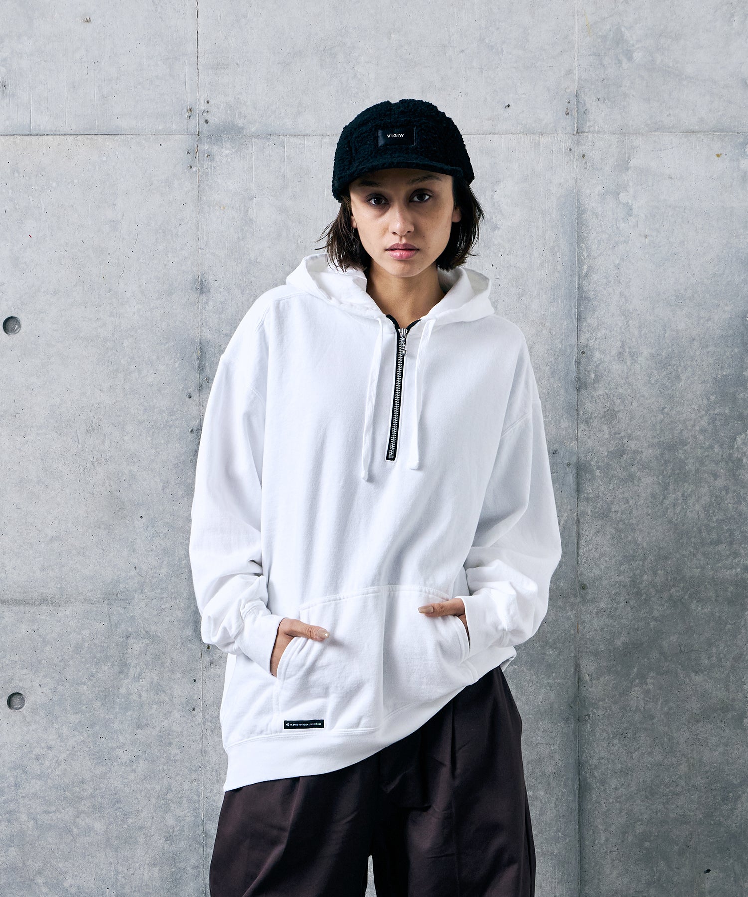 AFTERFADE HALF ZIP HOODIE