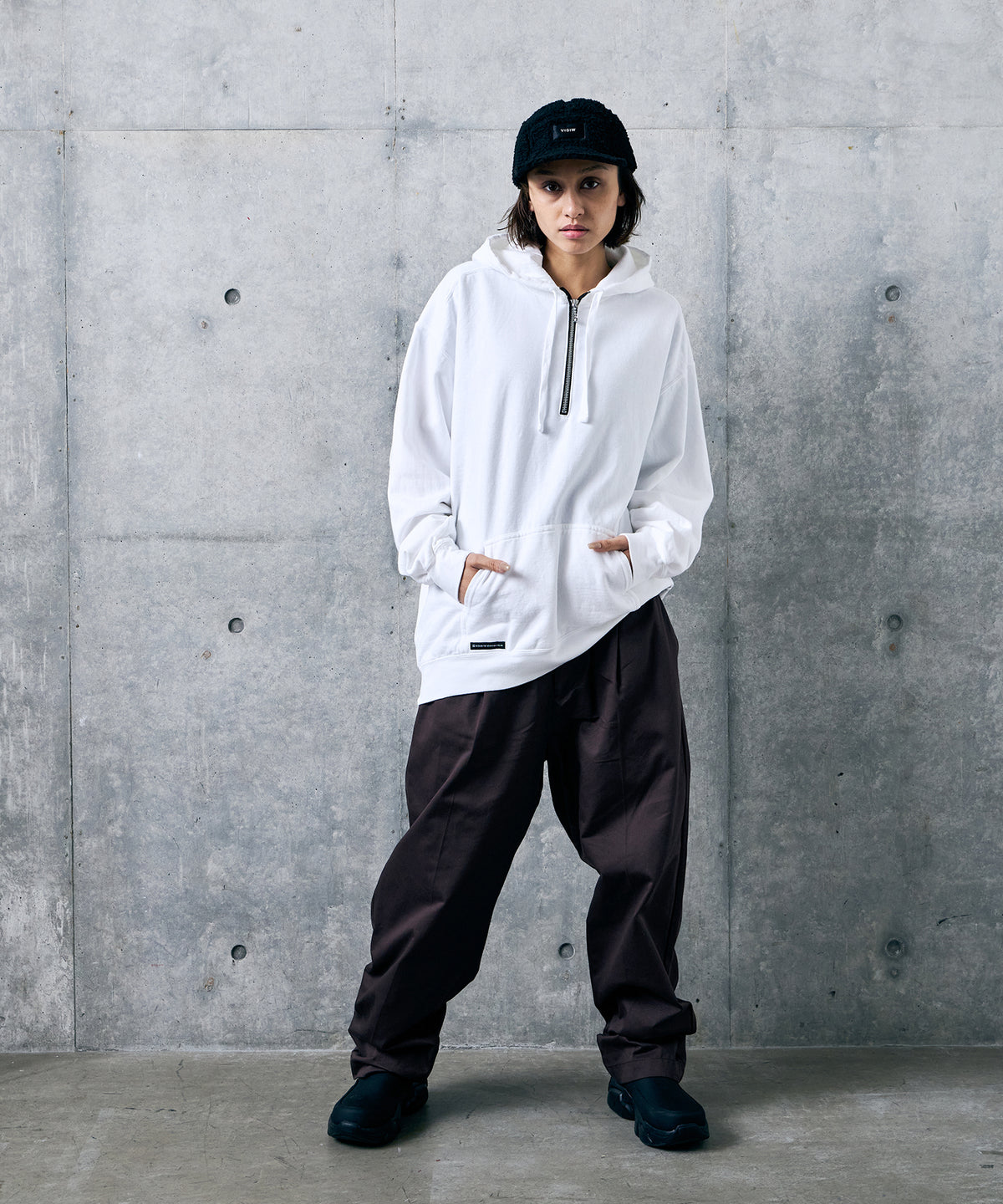 AFTERFADE HALF ZIP HOODIE