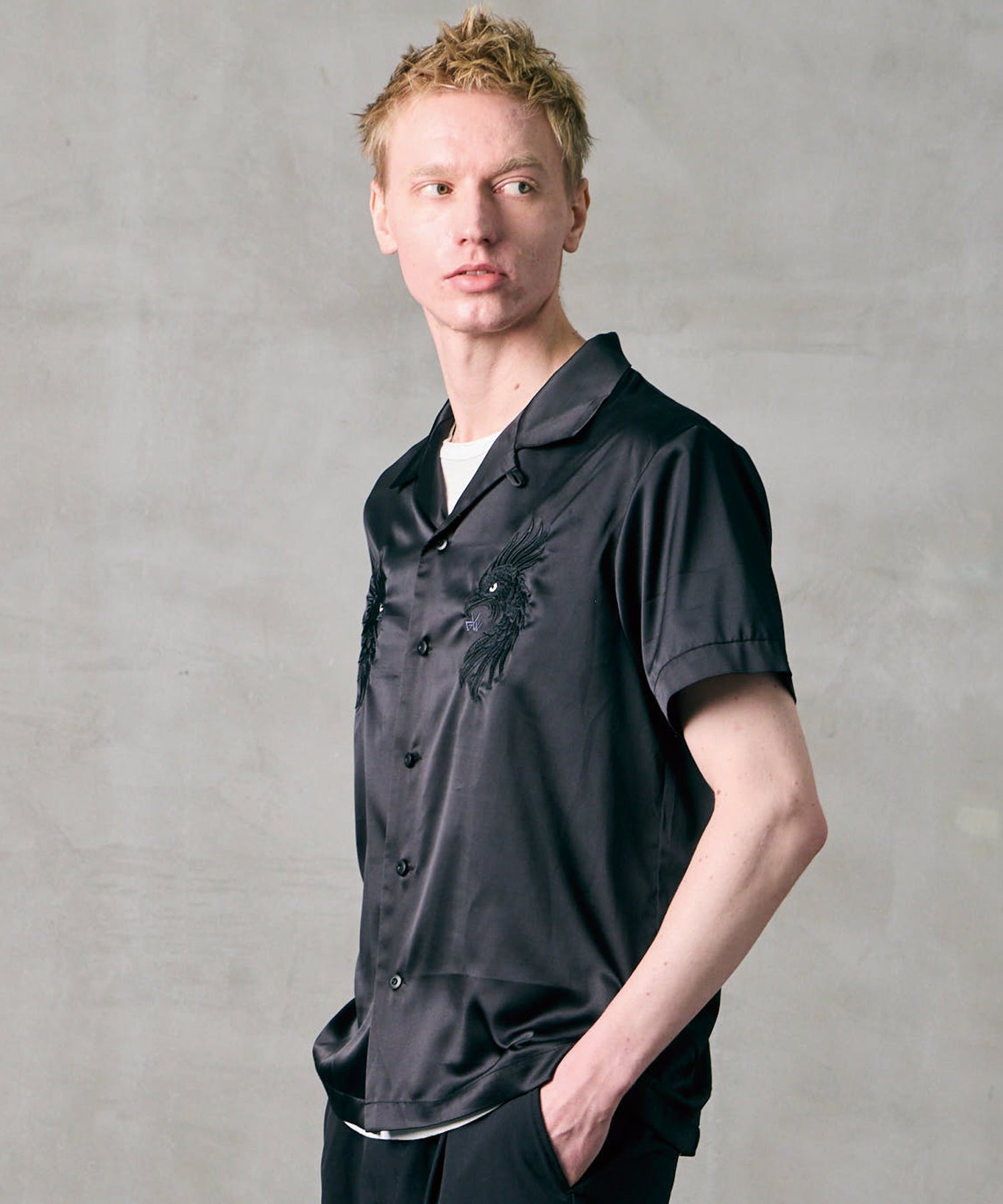 LUXE BOWLING SATIN SHIRT