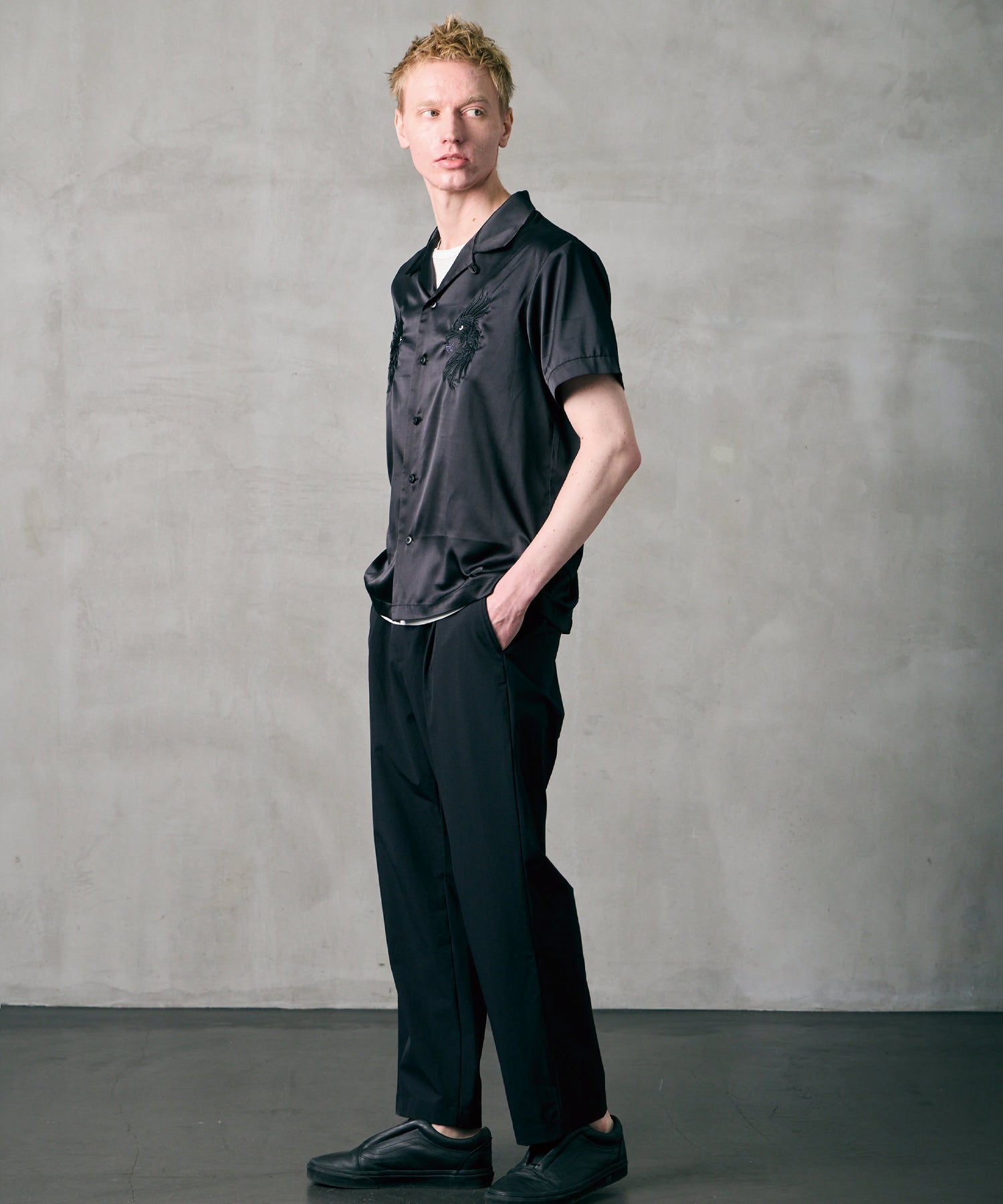 LUXE BOWLING SATIN SHIRT