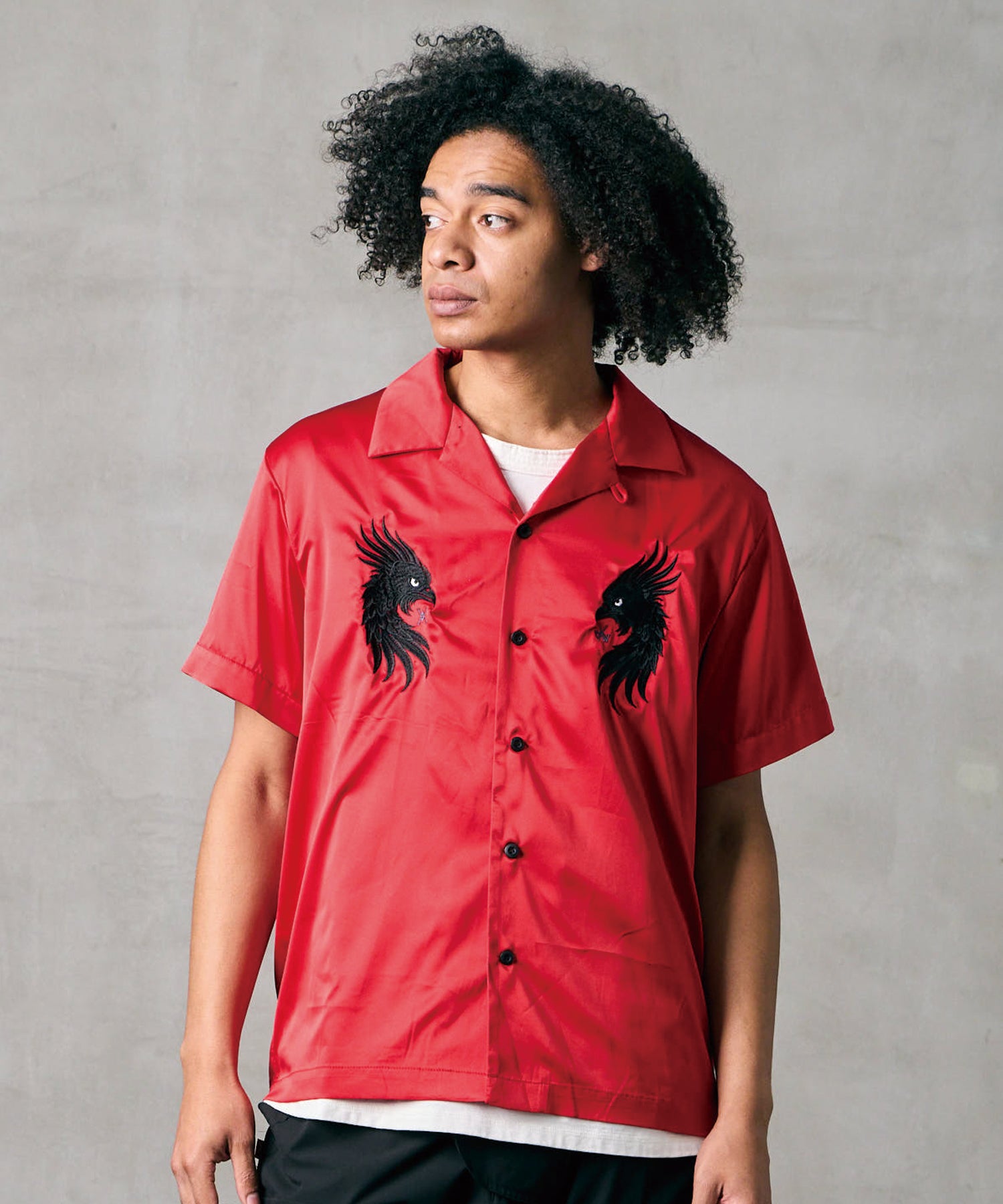 LUXE BOWLING SATIN SHIRT