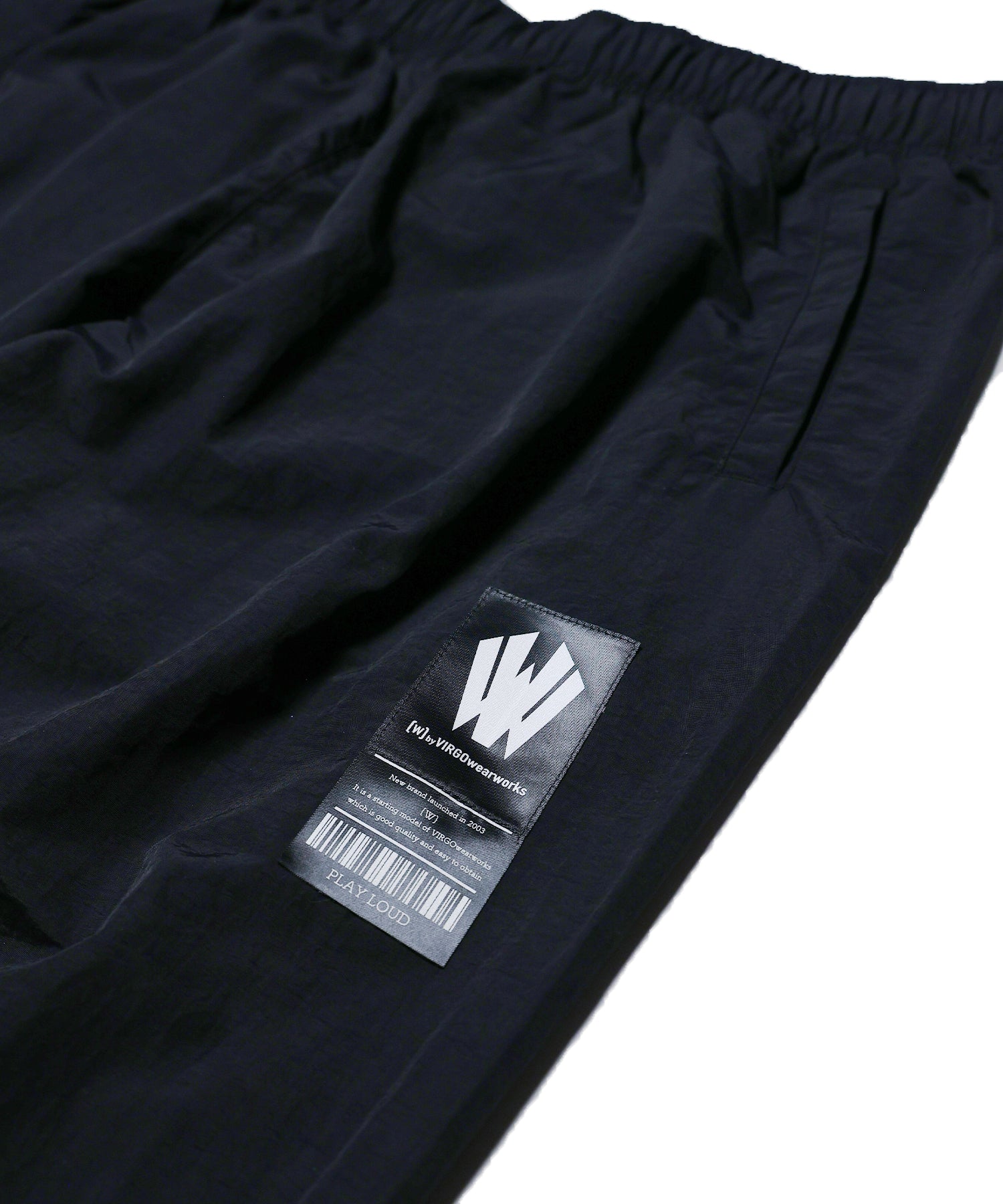 Warp logo nylon pants
