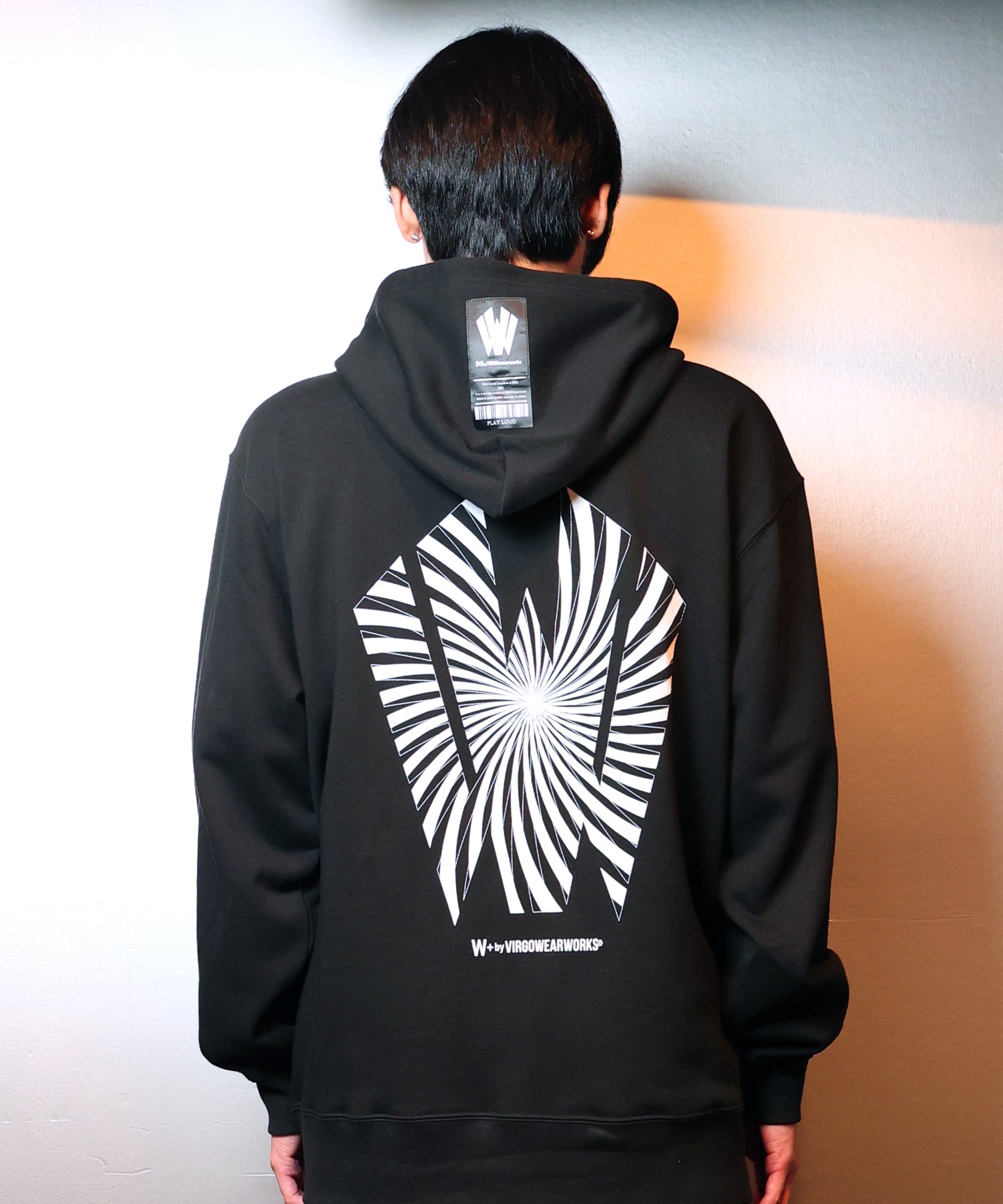 Warp logo zip hoodie
