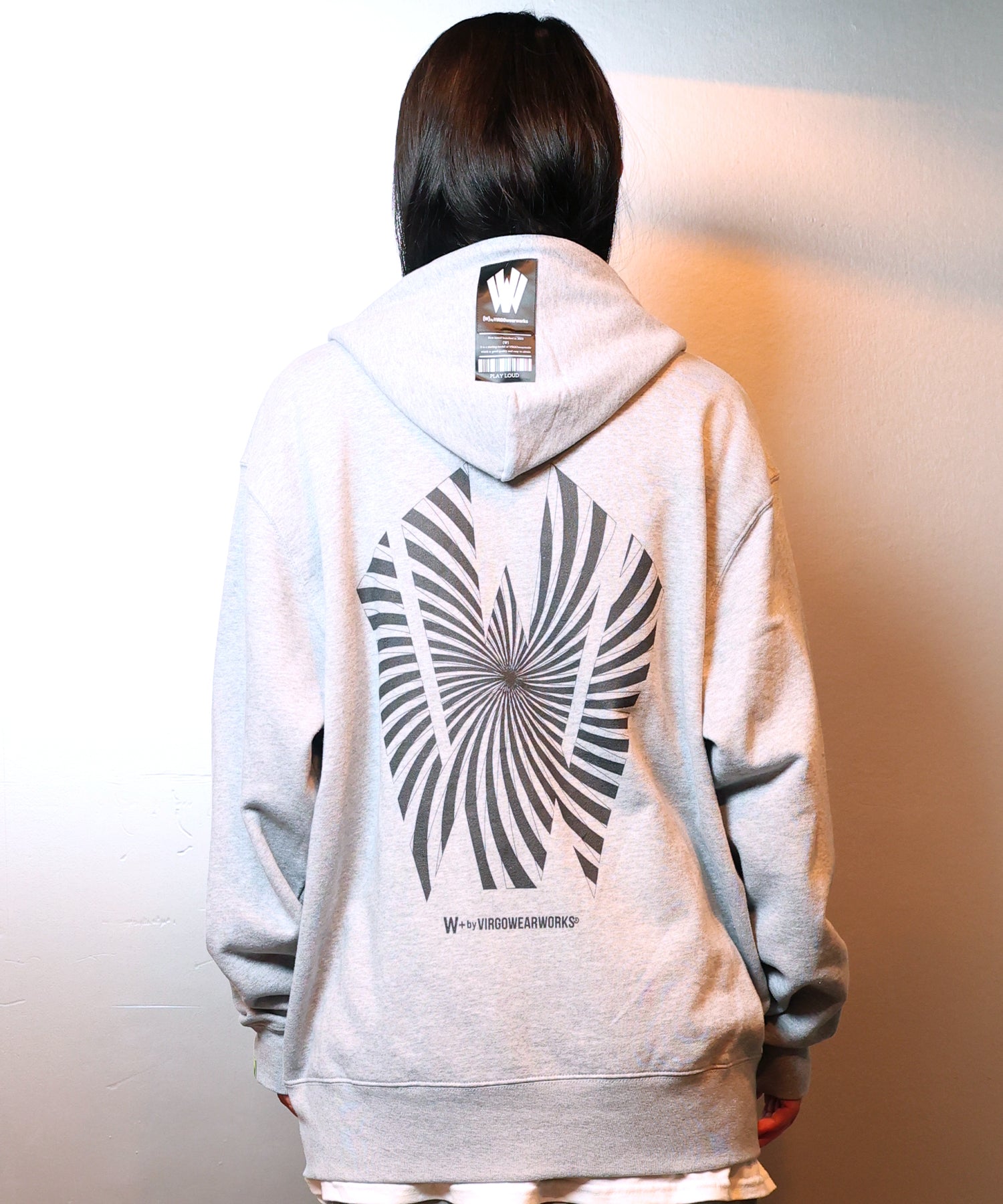 Warp logo zip hoodie