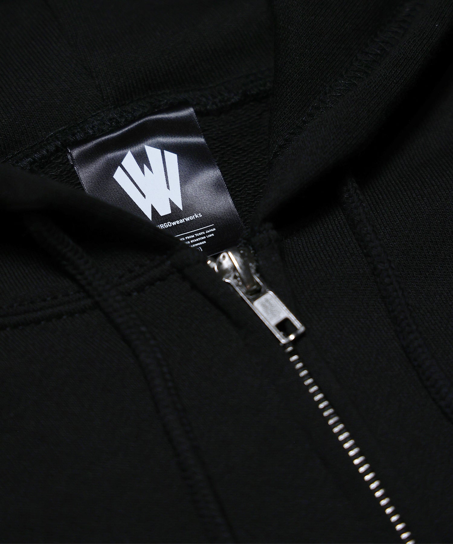 Warp logo zip hoodie