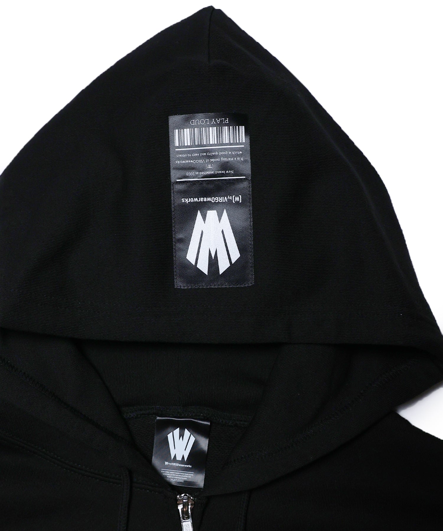 Warp logo zip hoodie