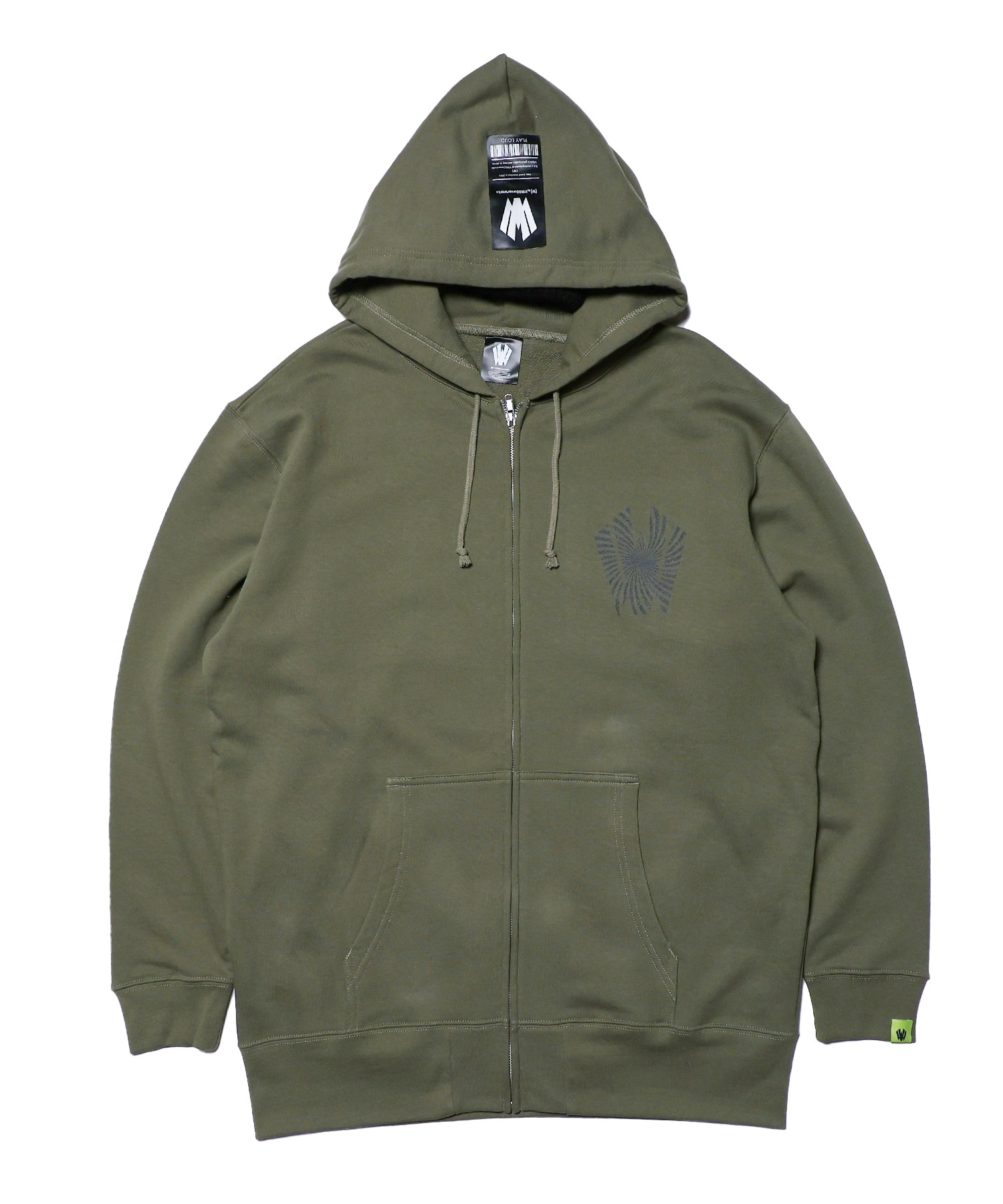 Warp logo zip hoodie